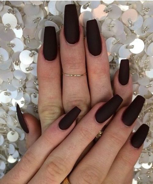 coffin style nail designs