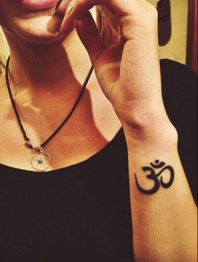 OM Tattoo Idea on Wrist