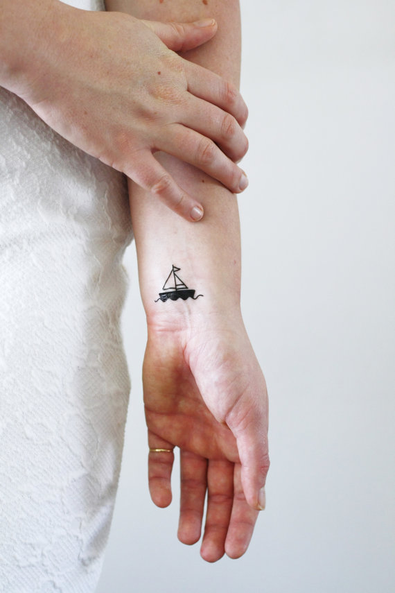 Small Sailboat Tattoo Ideas