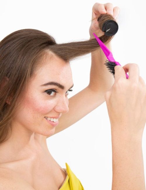 how to use hot rollers on medium length hair