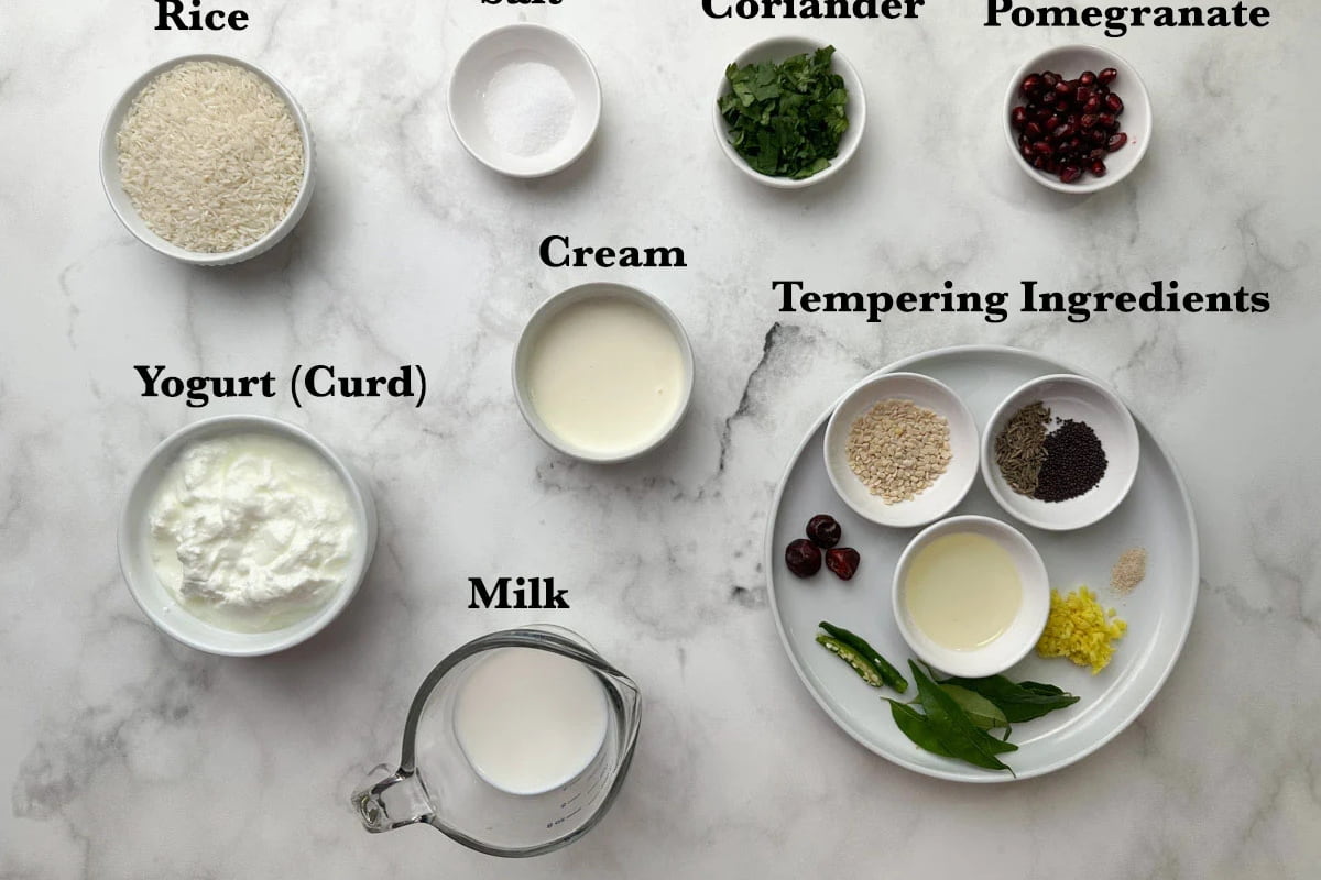 curd rice ingredients